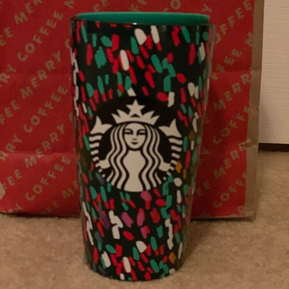 Lim. Ed Holiday Starbucks confetti to go cup! RARE